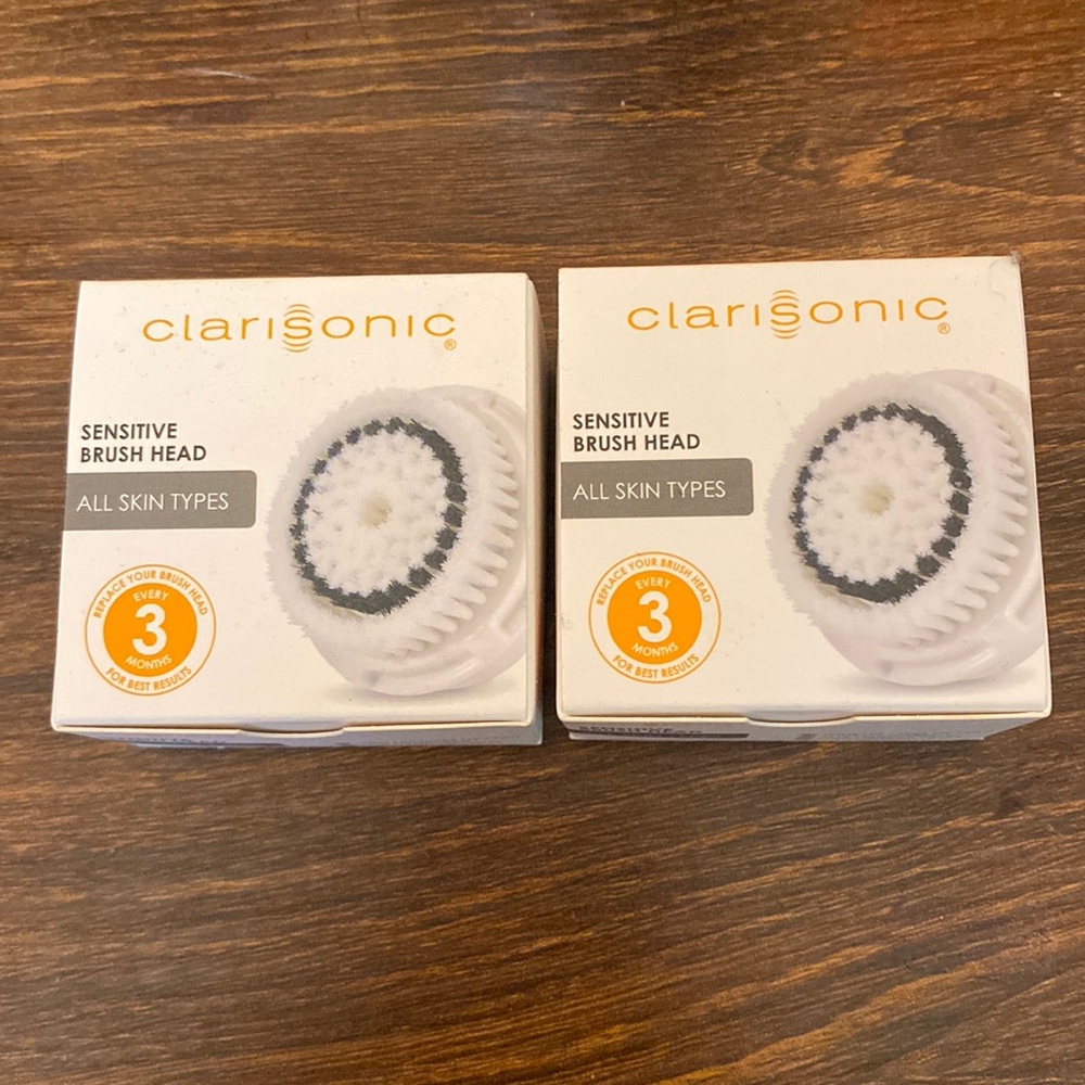 2- sensitive Clarisonic brush heads